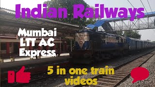 preview picture of video 'Mumbai LTT AC express,kamrup express,5 in one,Indian railways train videos'