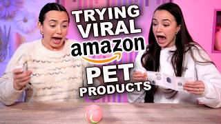 Trying Viral Amazon Pet Products! - Merrell Twins