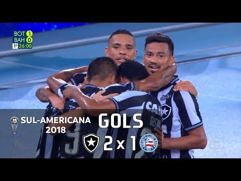 Botafogo 2 x 1 Bahia - Sul-Americana 2018 - Globo ...