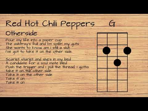 Red Hot Chili Peppers - Otherside UKULELE TUTORIAL W/ LYRICS