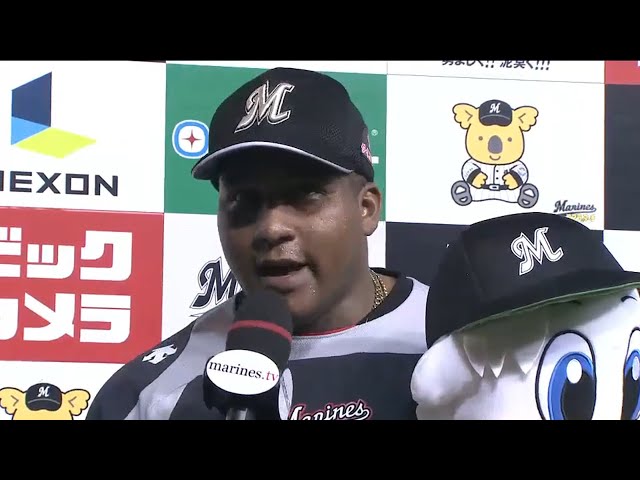 マリーンズ・デスパイネ選手ヒーローインタビュー 2015/8/7 M-H