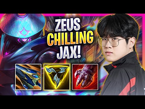 ZEUS CHILLING WITH JAX! - T1 Zeus Plays Jax TOP vs Renekton! | Season 2024