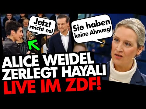 WAHNSINN! Alice Weidel zerlegt Dunja Hayali und den ÖRR Live im ZDF!