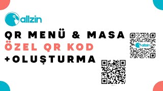 Masa Ekleme, Masa QR Kodları ve Menü QR Kodu İndirme