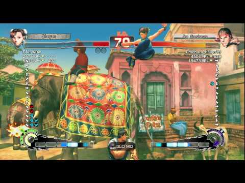 SSF4 AE: FAL_w0w (Chun-Li) vs umehara_daigo13 (Ryu)