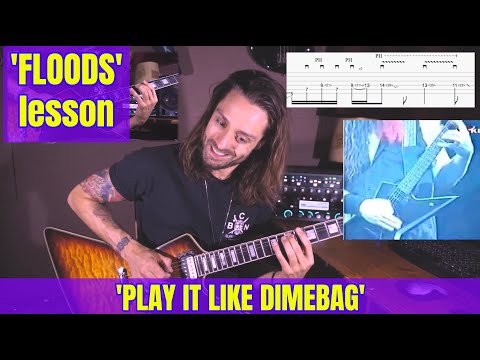 'PLAY IT LIKE DIMEBAG' LESSON #14 - PANTERA FLOODS solo lesson by Attila Voros (lev: 5/10)