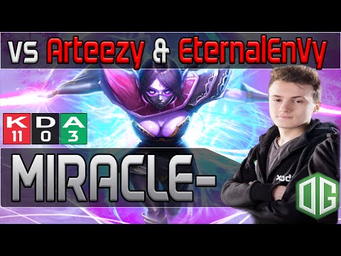 Dota 2 | OG Miracle- Templar Assassin vs Arteezy & EternalEnVy | Ranked Gameplay