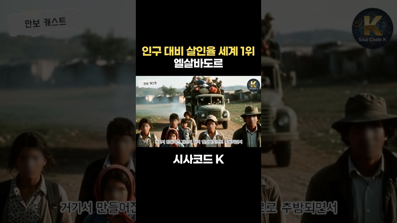 인구 대비 살인율 세계 1위 엘살바도르