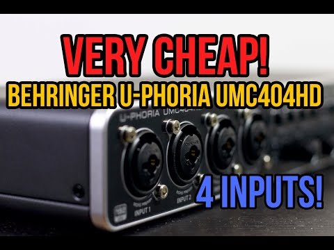 Behringer U-Phoria UMC404HD REVIEW + TEST!