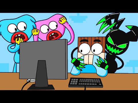 Huggy Wuggy & Kissy Missy & Chasey are so sad with Mommy Long Legs.Exe - Poppy Playtime Animation #8