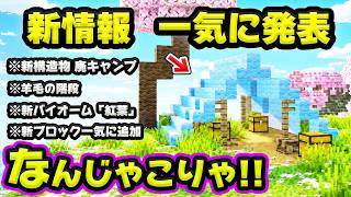 マイクラアプデ新情報解禁！新バイオーム「紅葉」や新構造物「廃キャンプ」羊毛の階段などが一気に発表！【マイクラライブ/MINECRAFT LIVE - MAY 2026】