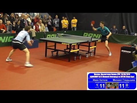 Ivan KATKOV vs Mikhail GLADYSHEV 1/8 Russian Premier League Playoff Table Tennis