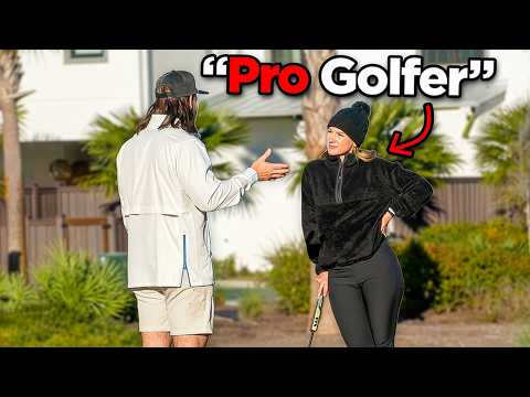 Can a Female Pro Golfer beat 2 Average Joes?