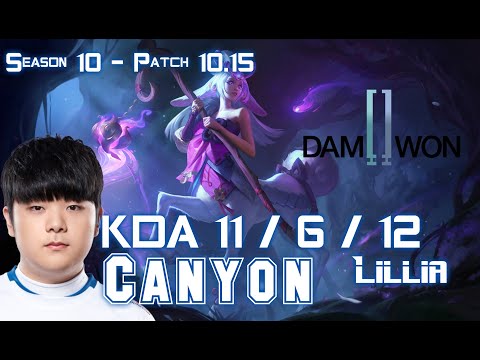 DWG Canyon LILLIA vs NIDALEE Jungle - Patch 10.15 KR Ranked