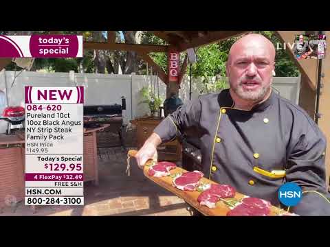 Pureland 10count 10 oz. Black Angus NY Strip Steaks...