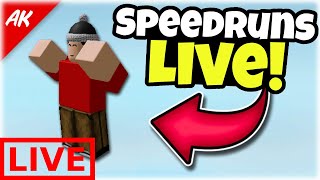 Roblox Speedrunning Live (Going for World Record)