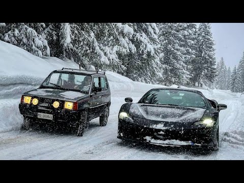 Panda 4X4 vs Ferrari sf90 stradale