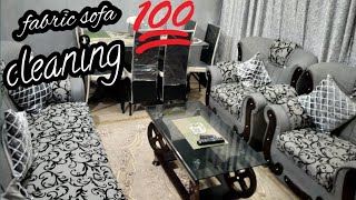 how to clean fabric sofa without vacuum/sofa cleaning at home/fabric sofa cleaning very easy at home