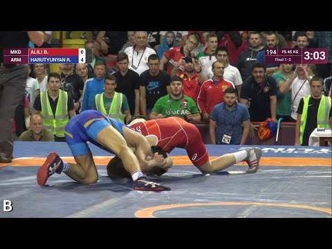 GOLD FS - 45 kg: B. ALILI (MKD) v. R. HARUTYUNYAN (ARM)