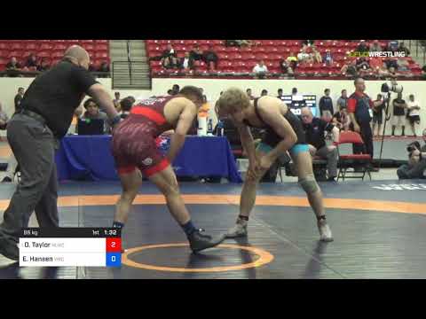 Tech Fall: David Taylor vs Evan Hansen - 2018 U.S. Open 86 kg Rnd Of 32