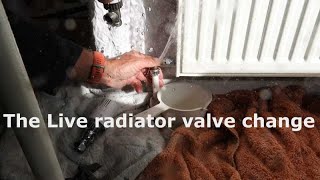 Changing a thermostatic radiator valve without draining down.