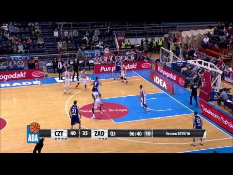 ABA Liga 2015/16 highlights: Crvena zvezda Telekom - Zadar R16 (24.12.2015)