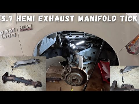 Fixing the Infamous 5.7 Hemi Exhaust Manifold Broken Bolt Tick on my 2017 Ram 1500
