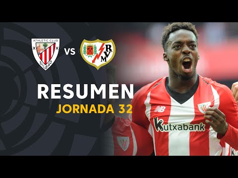 Resumen de Athletic Club vs Rayo Vallecano (3-2)