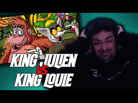 King Julien vs. King Louie - Rap Battle - ft. Chase Beck & Snakebite126 // REACTION!!!