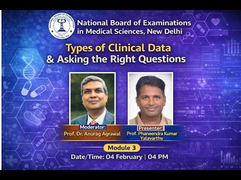 Module 3 - AI in Medical Education : Types of Clinical Data & Asking the Right Questions