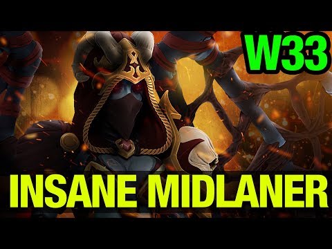 INSANE MIDLANER - W33 QUEEN OF PAIN - Dota 2