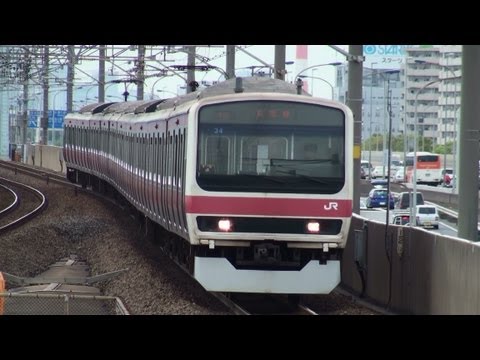 ケヨ34 Rare EMU Pink band of 209-500 in Keiyo line