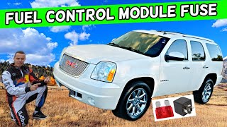 GMC YUKON XL FUEL CONTROL MODULE FUSE LOCATION 2007 2008 2009 2010 2011 2012 2013 2014