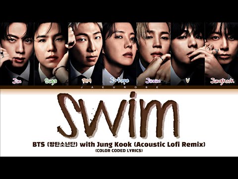 BTS (방탄소년단) 'SWIM With Jungkook (Acoustic Lofi Remix)' (Color Coded Lyrics)