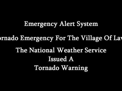Tornado Emergency for Lawton Michigan (Valid EAS Tones)