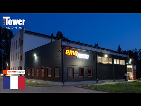 LOGITOWER: EMO NEON - stockage de plaques de plexiglas et de tôles acier