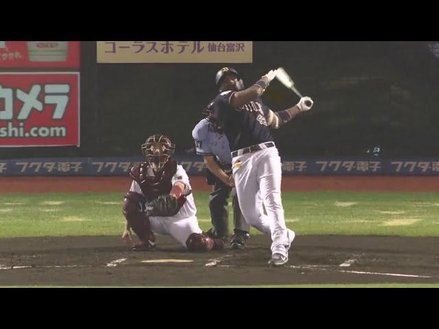 【7回表】バファローズ・ロドリゲスが左中間に同点のソロホームランを放つ!! 2020/7/25 E-B