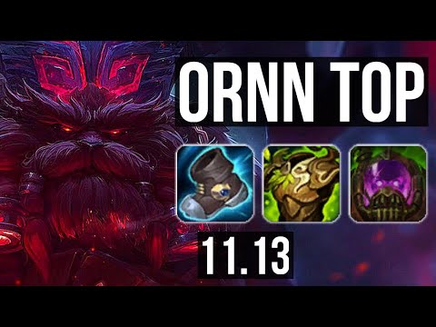 ORNN vs HEIMERDINGER (TOP) | 8/2/10, 800+ games, 1.0M mastery | EUW Master | v11.13