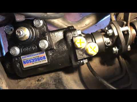 1970 Ford Mustang Mach 1 Borgeson Steering Kit Installation pt9