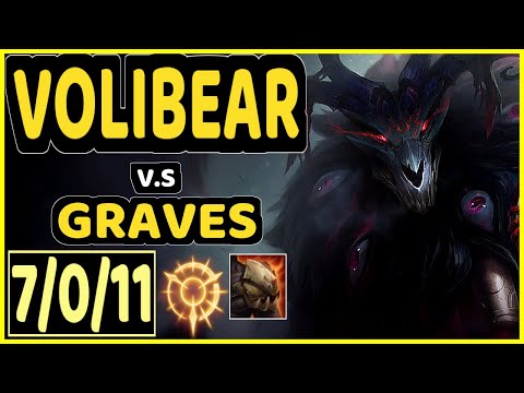 ALBETRAYBER (VOLIBEAR) vs GRAVES - 7/0/11 KDA JUNGLE GAMEPLAY - EUW Ranked GRANDMASTER