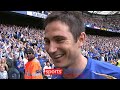 When Chelsea won the Premier League by beating Manchester United - Frank Lampard's reaction