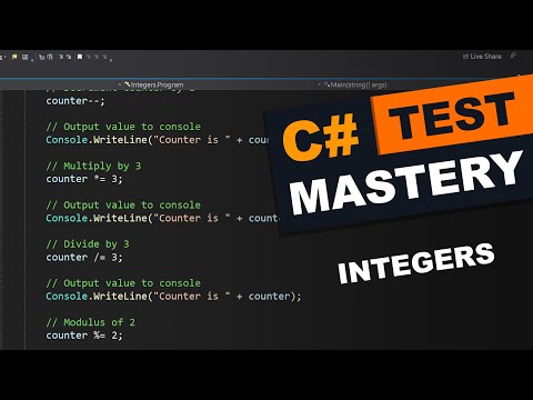 TEST Integer Variables C Mastery Course