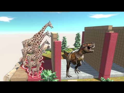 Animal of Differ Sizes in Block Race | Who Will Win 😱😱 | Animal Revolt Battle Simulator