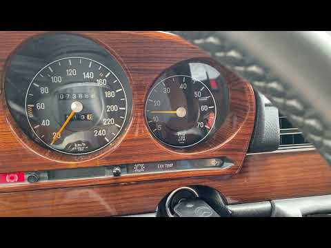 1977 Mercedes benz W116 280SE Engine sound