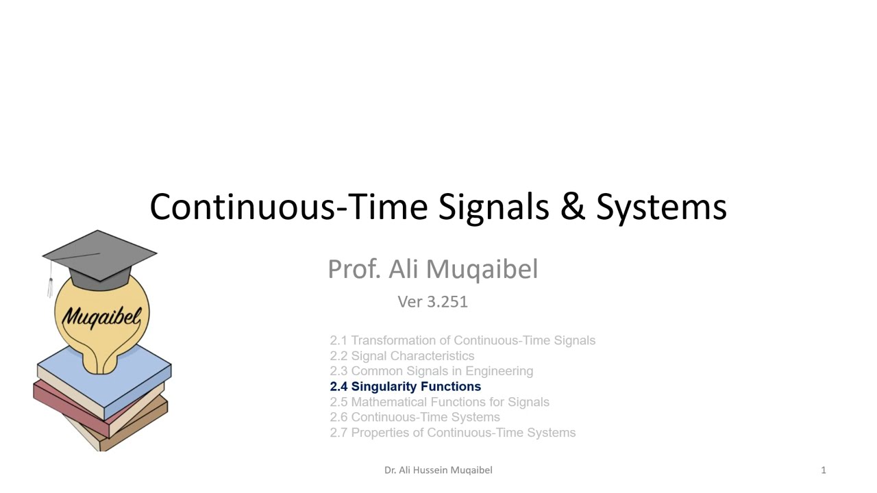 Singularity Functions