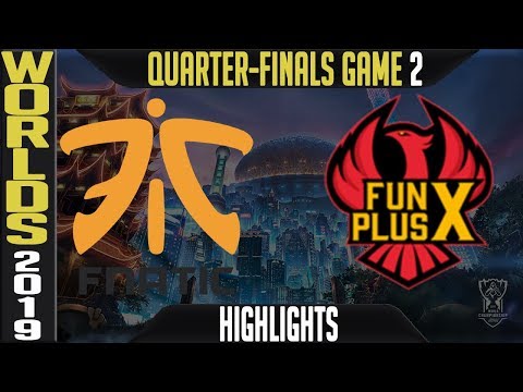 FNC vs FPX Highlights Game 2 | S9 LoL Worlds 2019 Quarter-finals | Fnatic vs FunPlus Phoenix G2