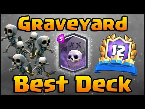 5 Straight 12 Wins in Grand Challenges! Clash Royale - Best Graveyard Deck and Strategy!