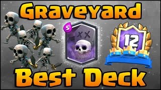 5 Straight 12 Wins in Grand Challenges! Clash Royale - Best Graveyard Deck and Strategy!