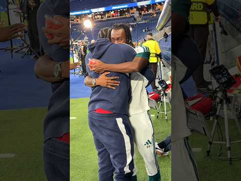 Yan Diomandé welcomes his former club RB Leipzig to the Bernabéu 🥹 #UCL #RealMadrid