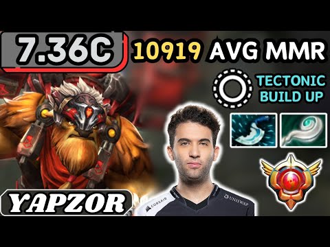 7.36c - Yapzor EARTHSHAKER Soft Support Gameplay - Dota 2 Full Match Gameplay